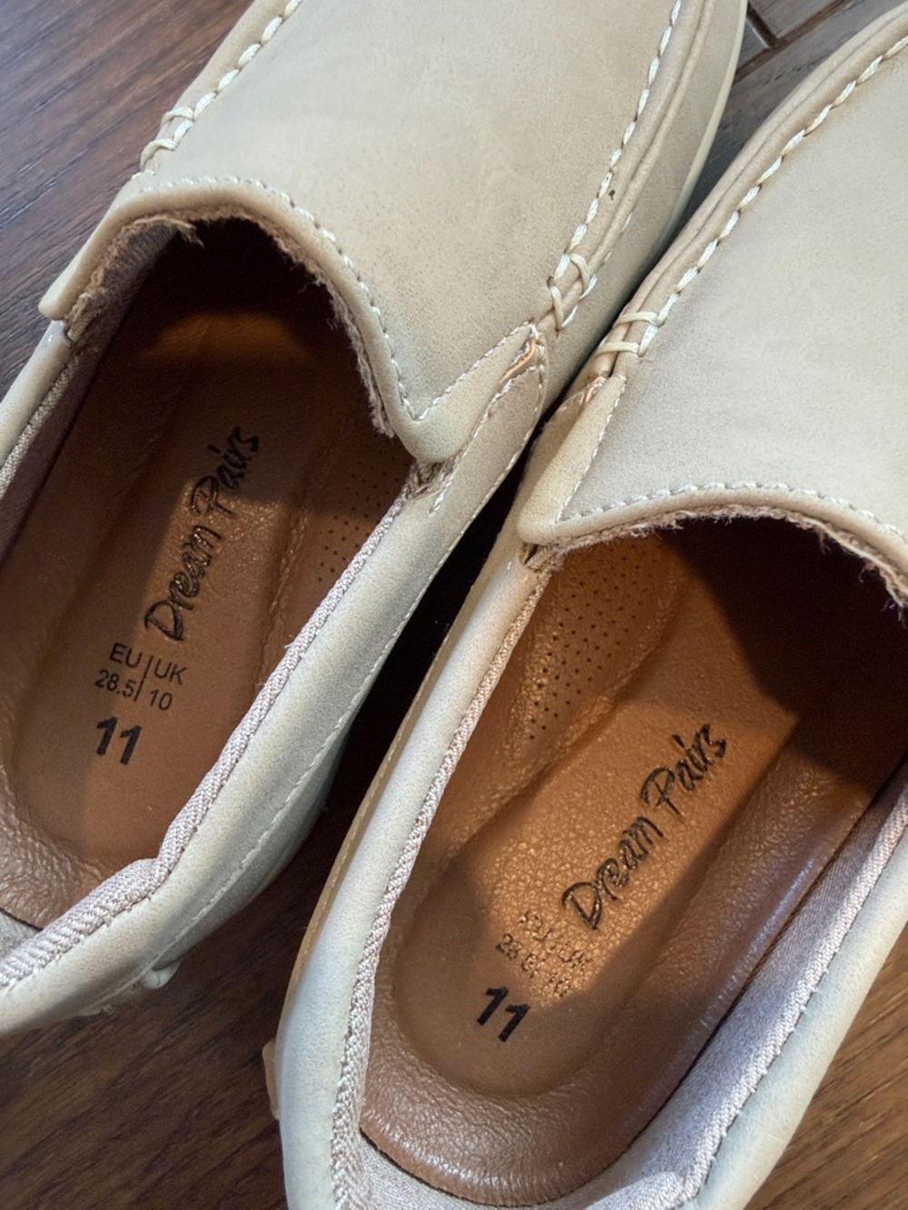 Dream Paris Boys Cream Slip on Loafer Size 11 - C39-058 - Picture 3 of 6
